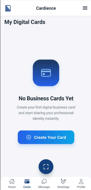 Cardience digital card preview